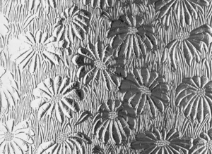 Floral Patterned Obscure Glass